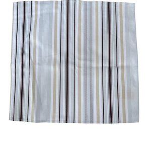Portmeirion Stella Napkins Set of 6 Cotton Blue Brown Stripe